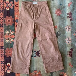 Everlane wide leg cropped trousers size 2